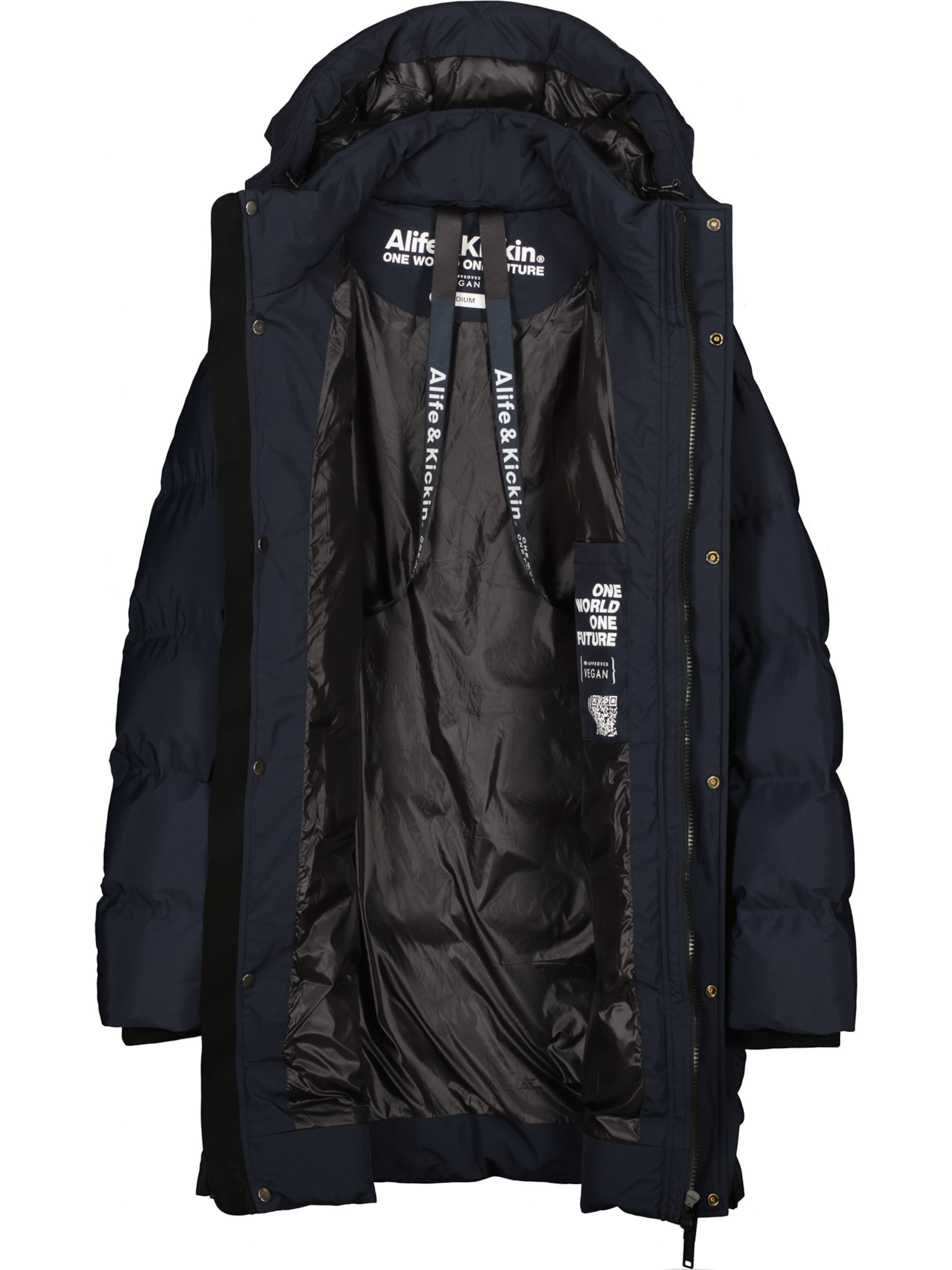 alife & kickin Talvemantel 'AKSaul', värv sinine