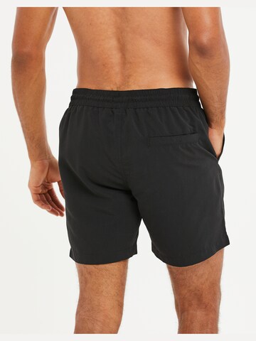 Threadbare Board Shorts 'Emblem' in Black