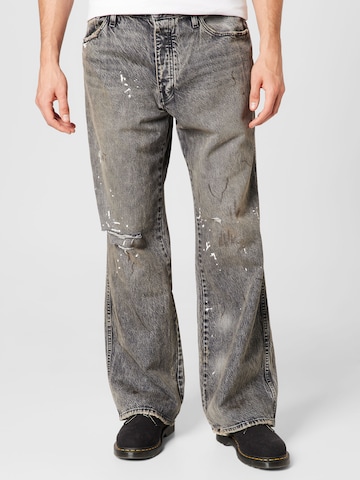 FRAME Wide leg Jeans in Grijs: voorkant