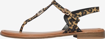 Tongs s.Oliver en beige : devant