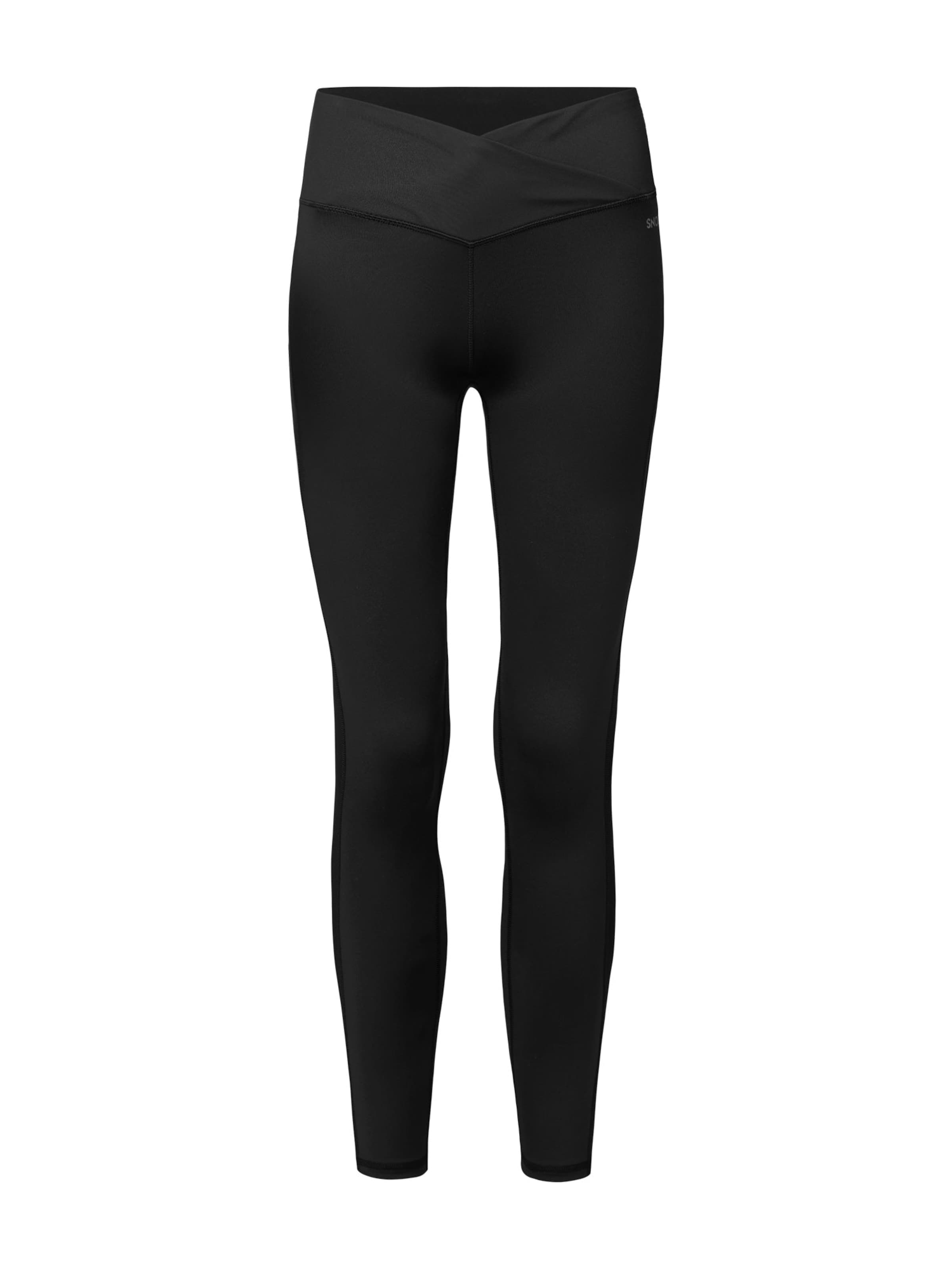 SNOCKS Skinny Sportovní kalhoty – černá: přední strana