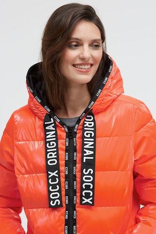 Soccx Winter Jacket in Orange: front