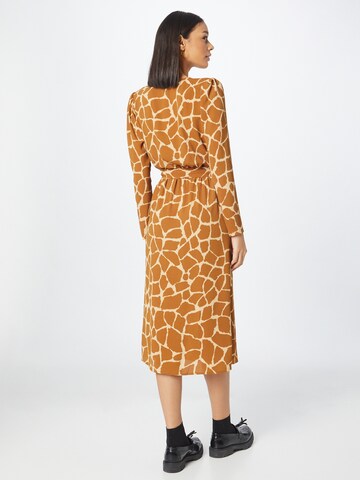 Monki Shirt dress in Brown