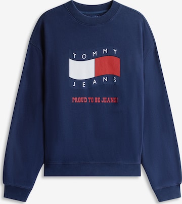 Tommy Jeans Majica '90S' | modra barva: sprednja stran