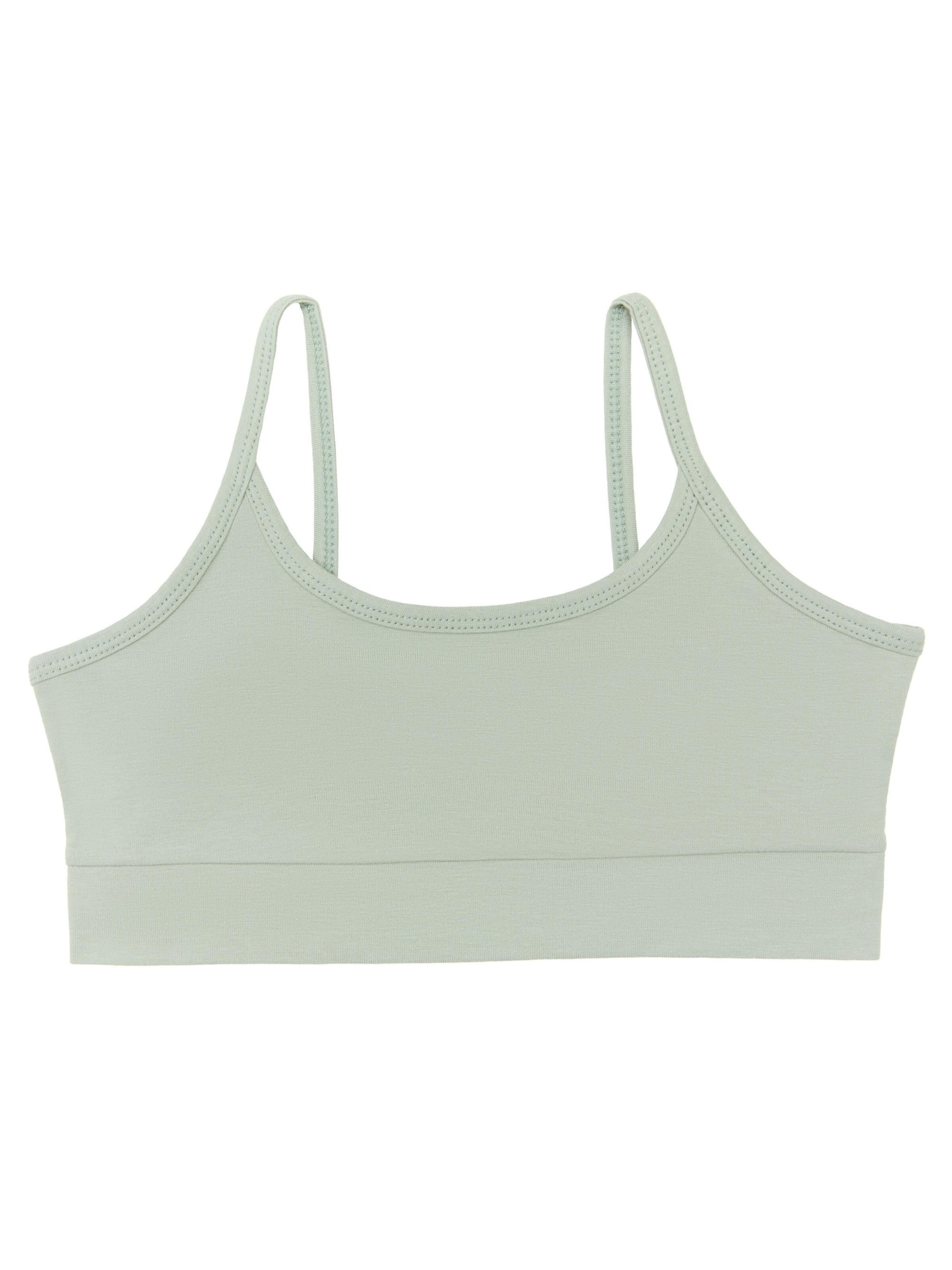 Albero Natur Top 'Mädchen Bustier aus Bio-Baumwolle' in Green: front