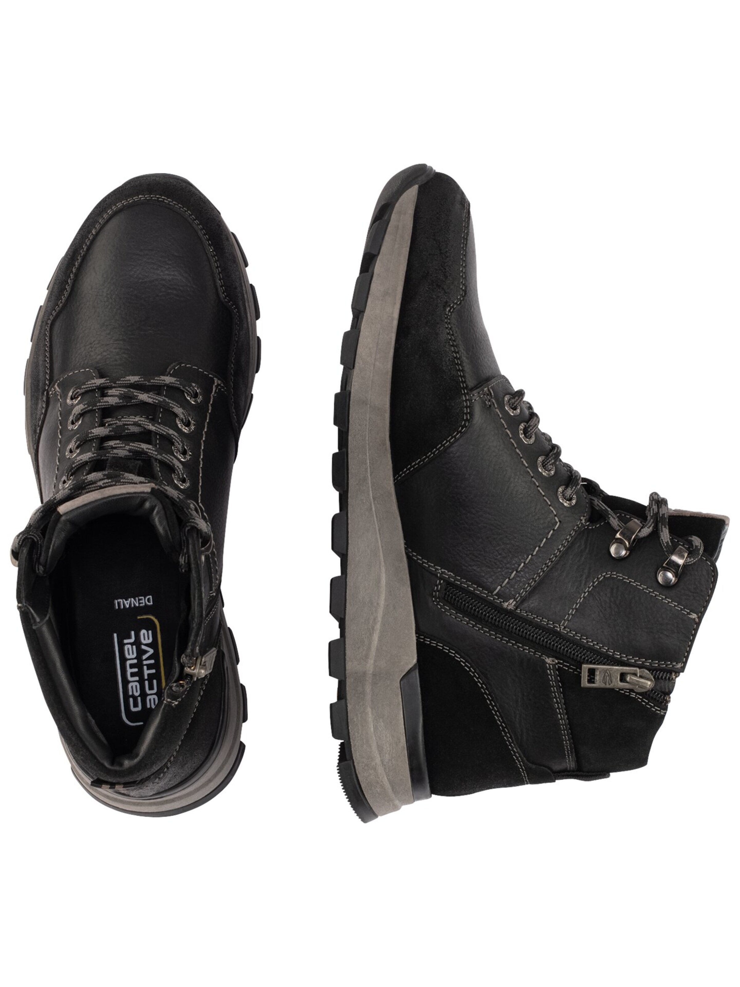 CAMEL ACTIVE - Botas com atacadores 'Denali' em preto