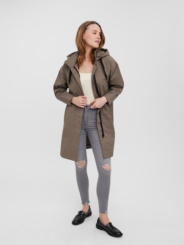 VERO MODA Between-Seasons Coat 'Copenhagen' in Grey