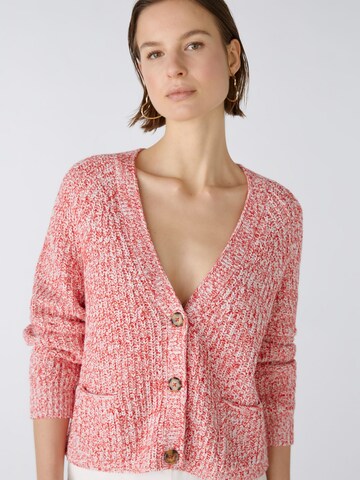 OUI Knit Cardigan in Red