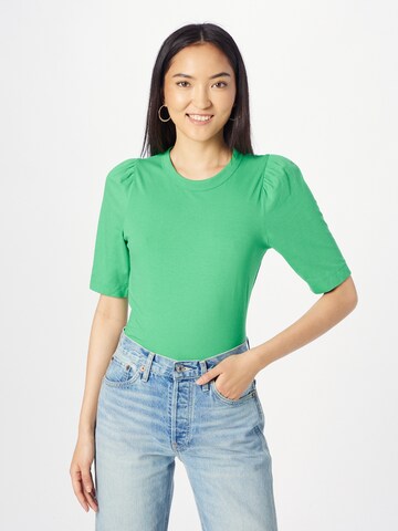 Lindex - Camisa 'Rosalie' em verde: frente