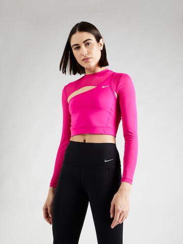 NIKE Performance shirt in Pink: front