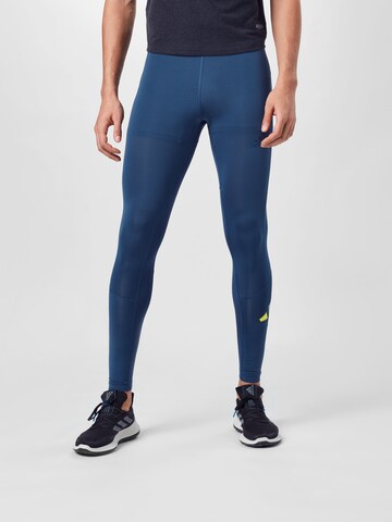 ADIDAS PERFORMANCESkinny Sportske hlače - plava boja: prednji dio