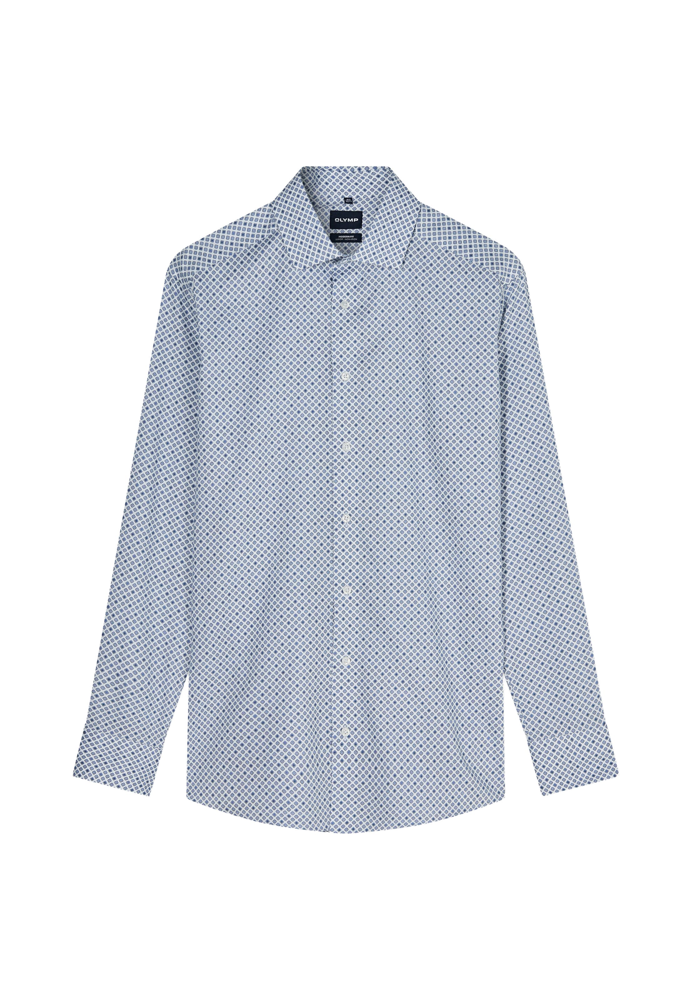 OLYMP - Ajuste regular Camisa en azul: frente