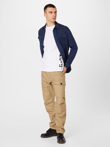 G-Star RAW Skjorte 'Stencil' i hvit