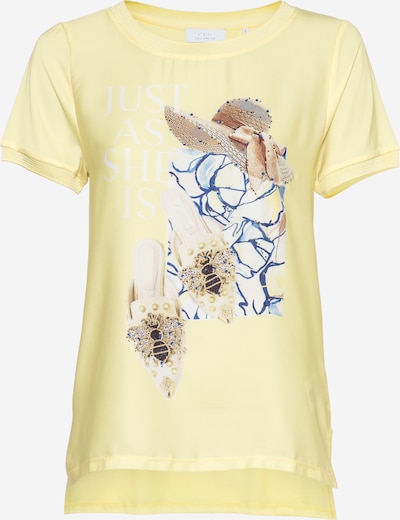 Maglietta Rich & Royal di colore blu cielo / giallo chiaro / bianco, Visualizzazione prodotti