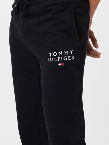 Tommy Hilfiger UnderwearTapered Pidžama hlače - crna boja