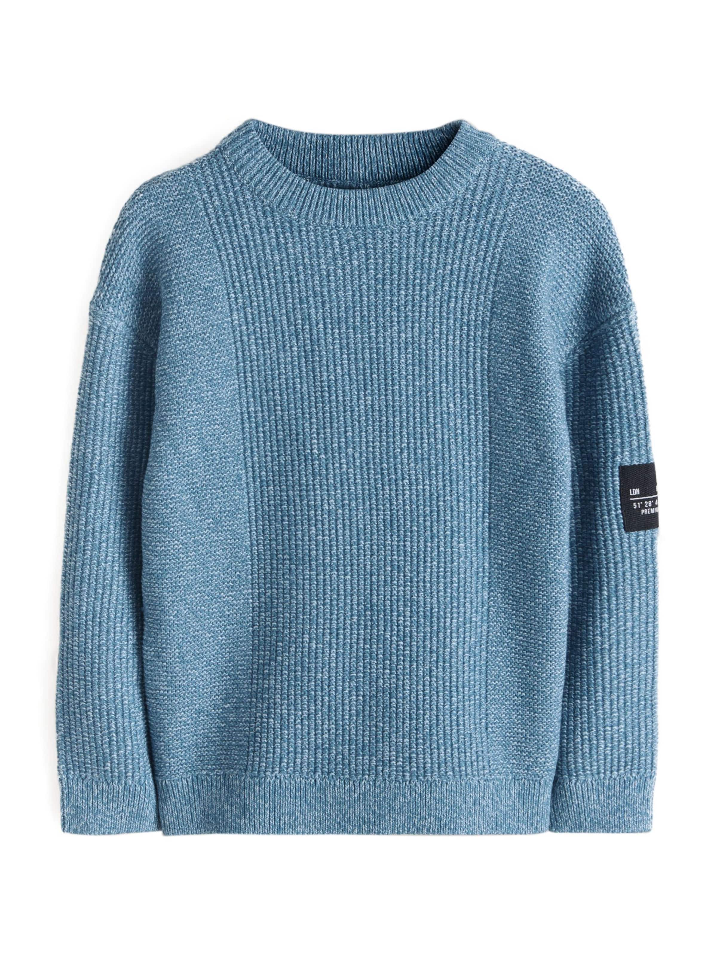 Next Svetr – modrá: přední strana