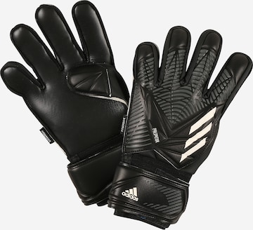 ADIDAS SPORTSWEAR Sportovní rukavice 'Predator Match Fingersave Goalkeeper' – černá: přední strana