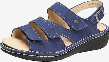 Finn Comfort Sandaal in Blauw: voorkant