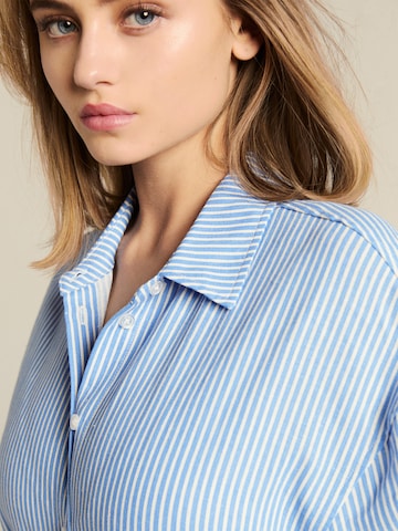 LENI KLUM x ABOUT YOU Bluse 'Celia' in Blau