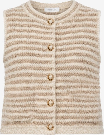 SASSYCLASSY Weste in Beige: Vorderseite