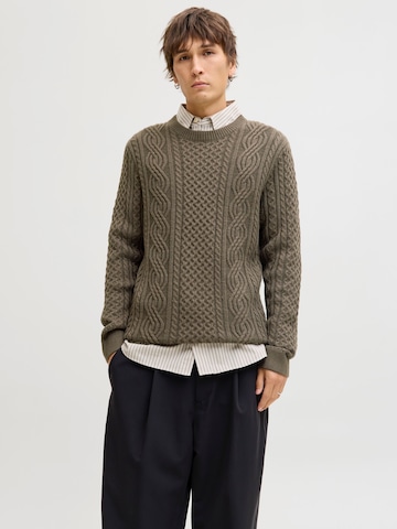 Jack & Jones Premium Свитер 'JPRBLUsean' в Зеленый: спереди