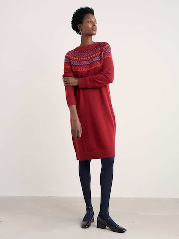 Seasalt Cornwall Gebreide jurk 'Bird Ring' in Rood