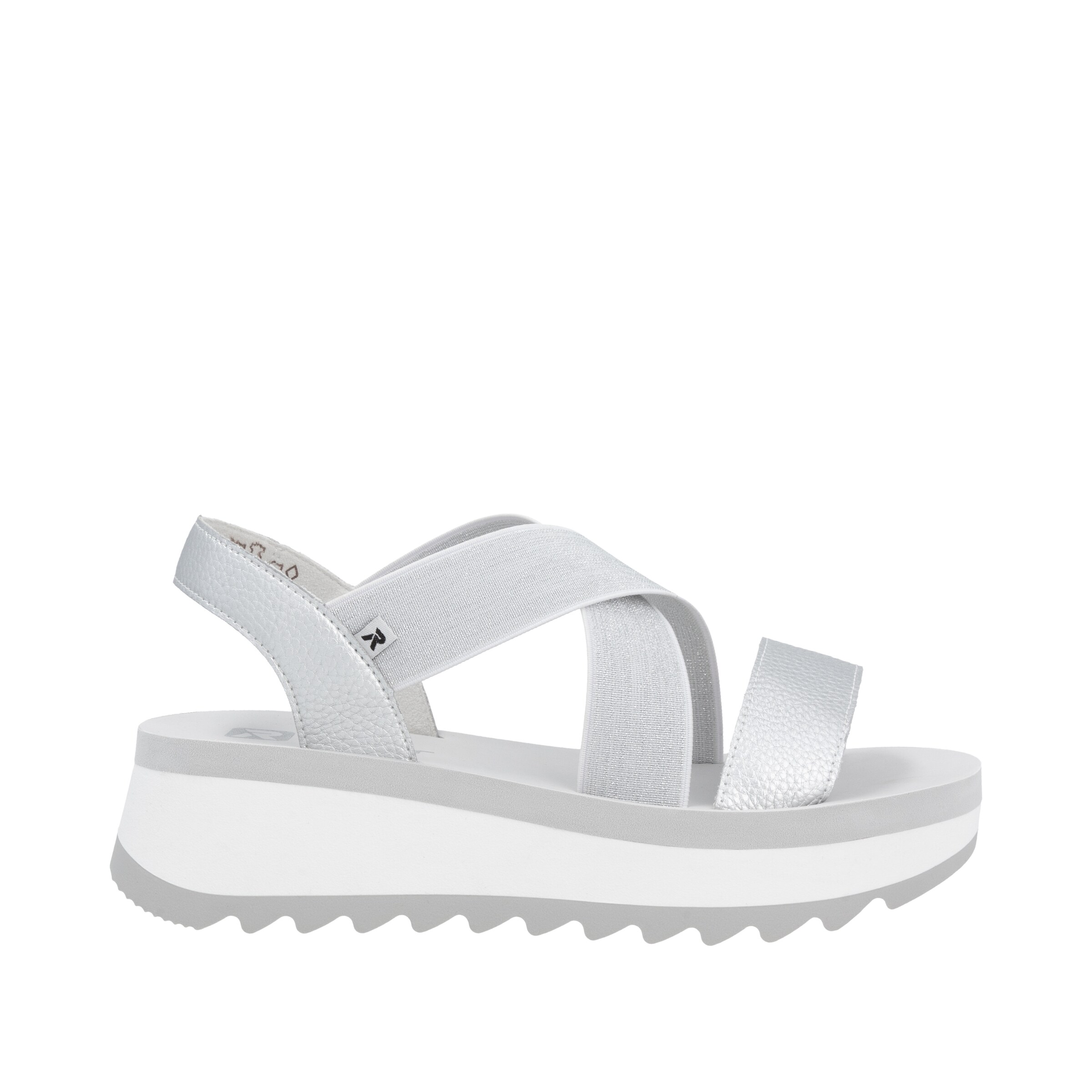 Sandales à lanières 'W3053' Rieker Sport en argent