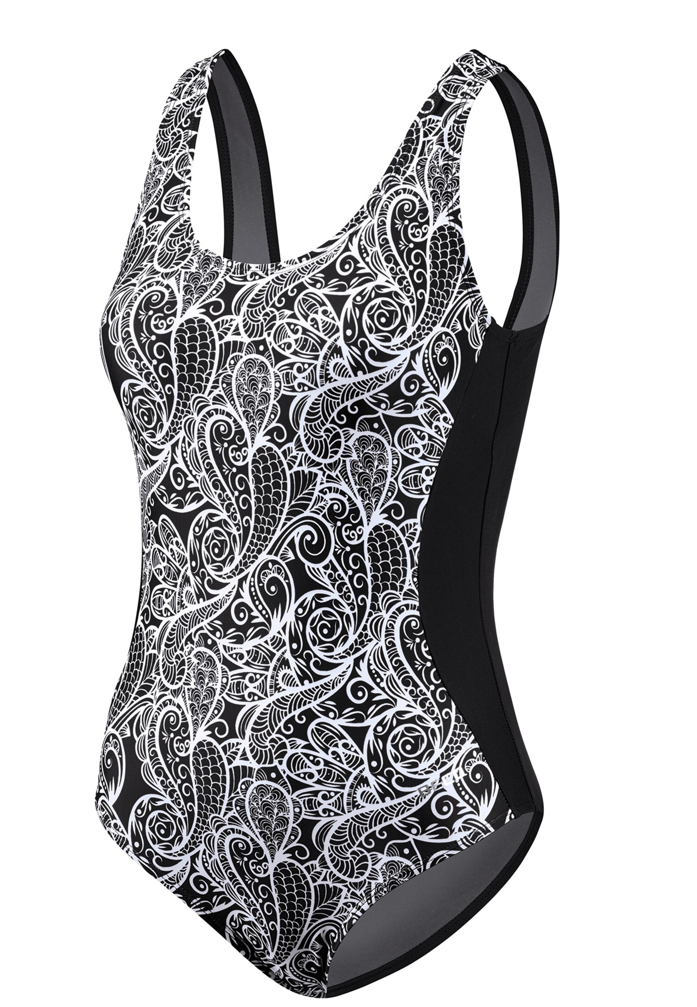 BECO the world of aquasports Swimsuit 'Paisley Perfection' in Black