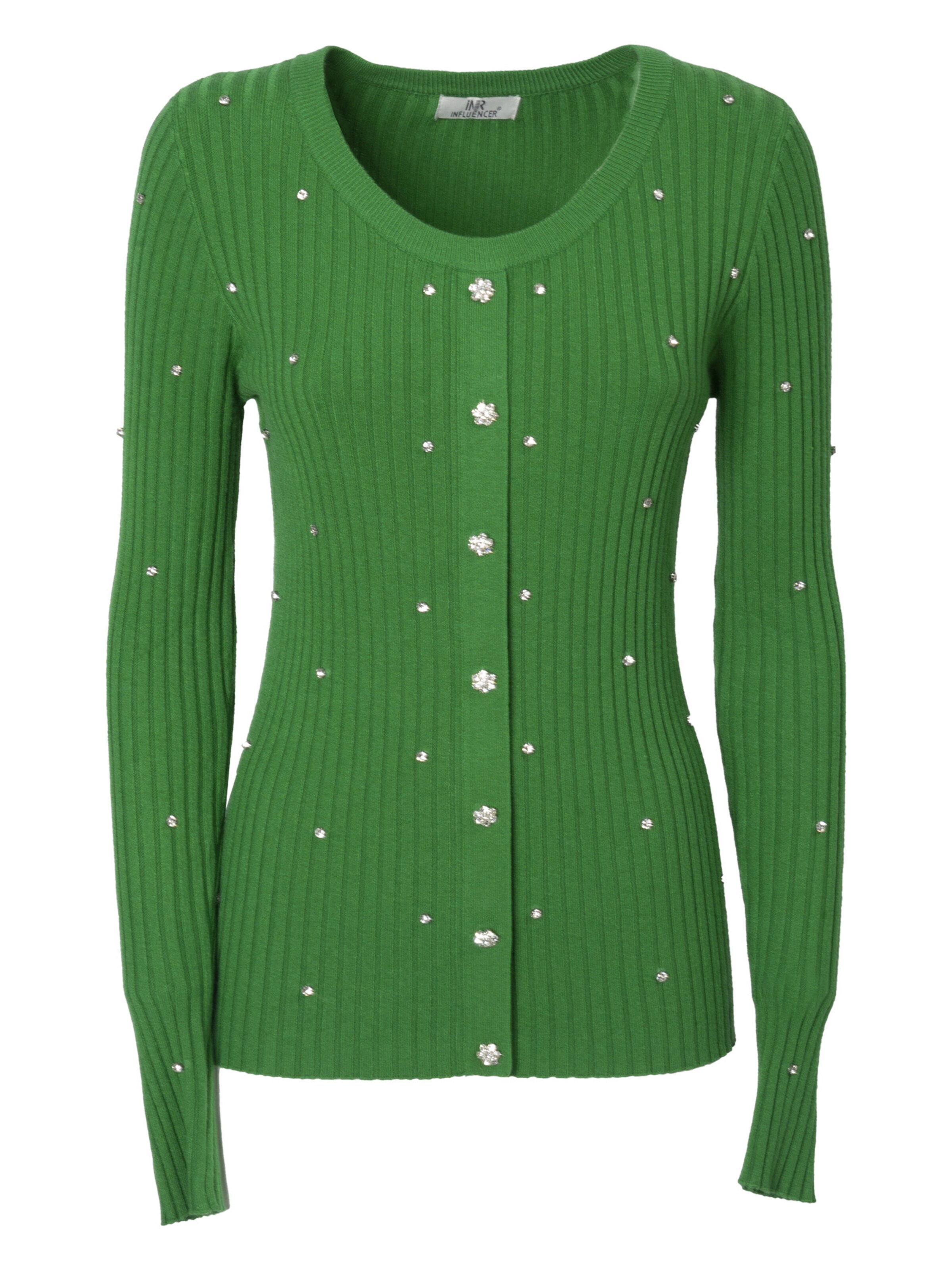 Influencer Sweater in Green: front
