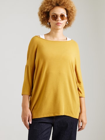 ONLY Carmakoma Shirt 'CARLAMOUR' in Geel: voorkant