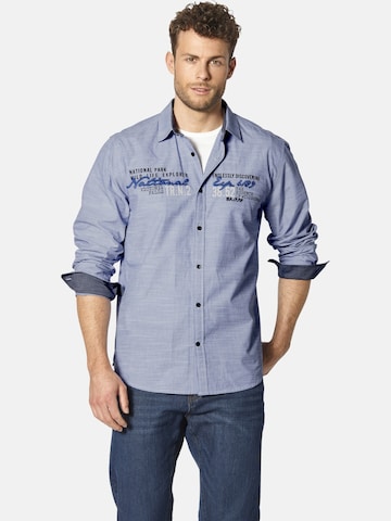 BABISTA Regular fit Overhemd ' Rinadoro ' in Blauw: voorkant