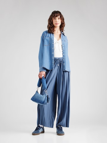 ABOUT YOU Wide leg Trousers 'Caren' in Blue