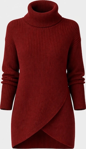 Worldclassca Pullover 'Rollkragen Pullover Lang' in Rot: Vorderseite