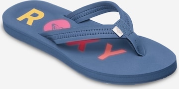 ROXY T-Bar Sandals 'Vista' in Blue: front