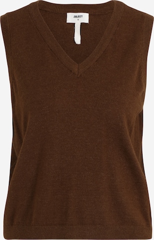 OBJECT Petite Sweater 'THESS' in Brown: front
