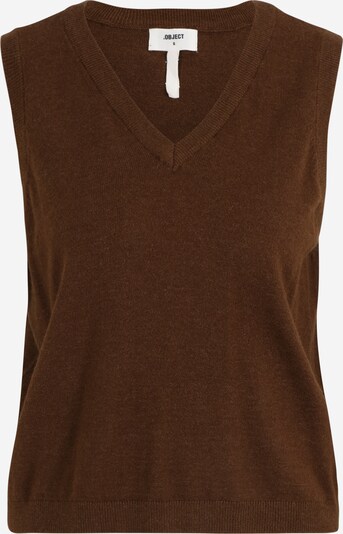 OBJECT Petite Pullover 'THESS' in braunmeliert, Produktansicht