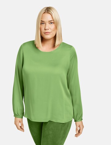 SAMOON Blouse in Green: front