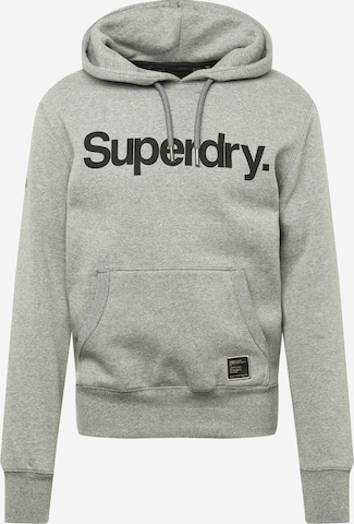 Effilé Sweat-shirt Superdry en gris : devant