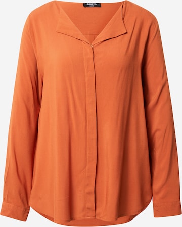 Sublevel Blouse in Bruin: voorkant