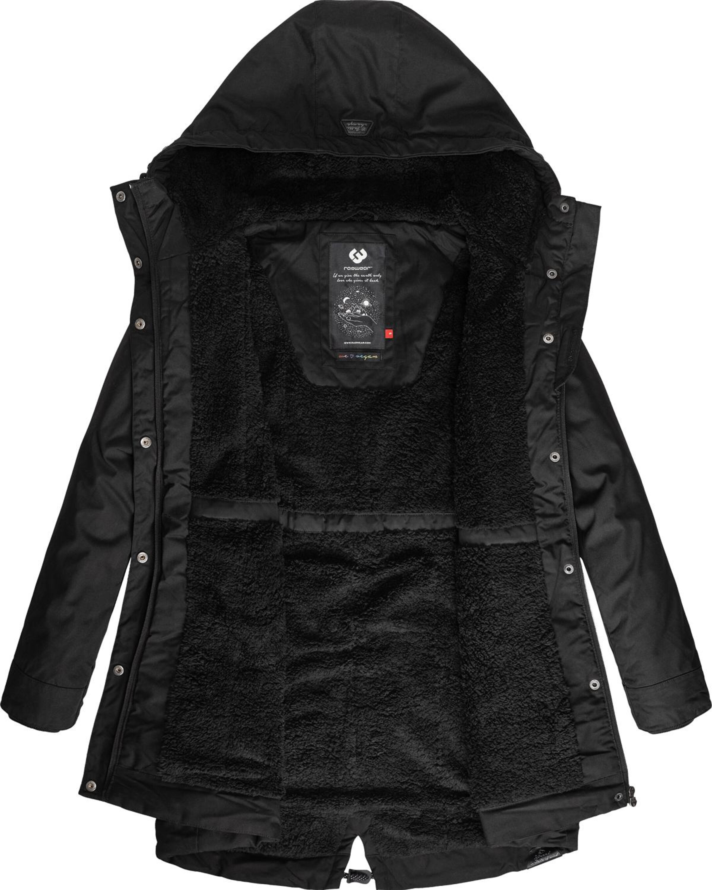 Ragwear - Parca de invierno 'Canny' en negro