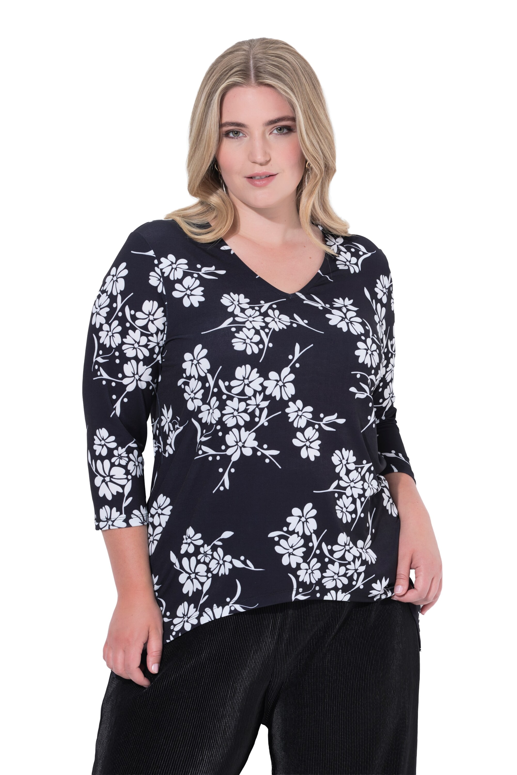 MIAMODA Shirt in Zwart: voorkant