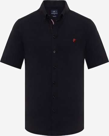 DENIM CULTURE Regular fit Button Up Shirt 'Aubrey' in Black: front