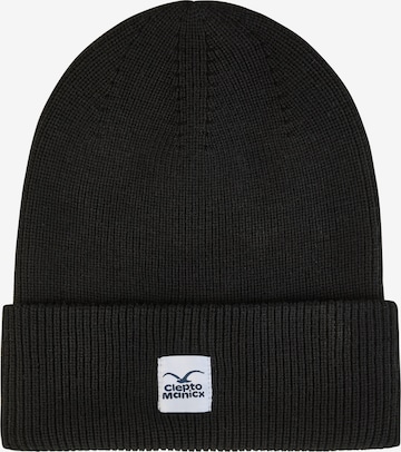 Cleptomanicx Beanie 'CI' in Black: front