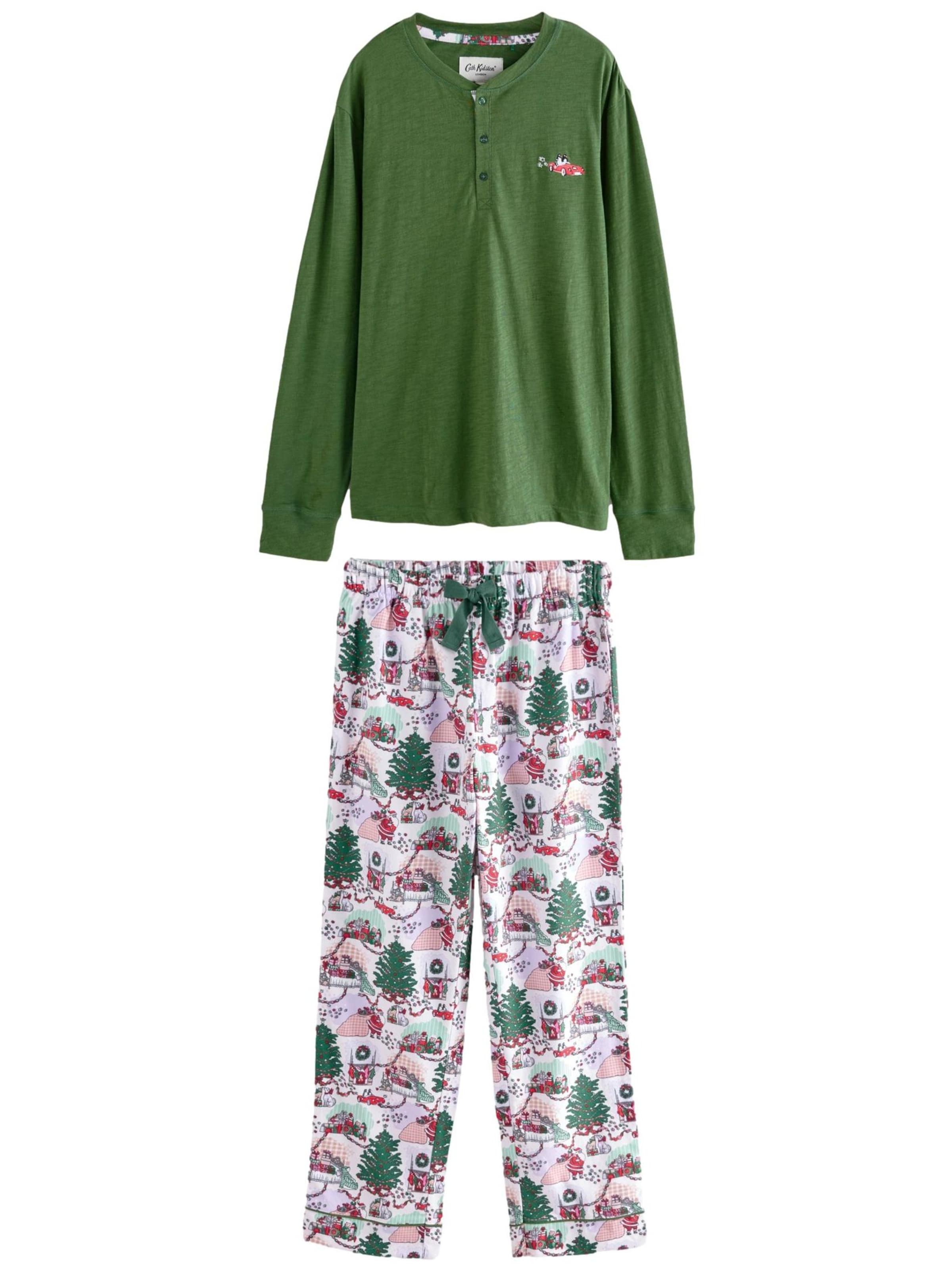 Pyjama long Cath Kidston en vert : devant