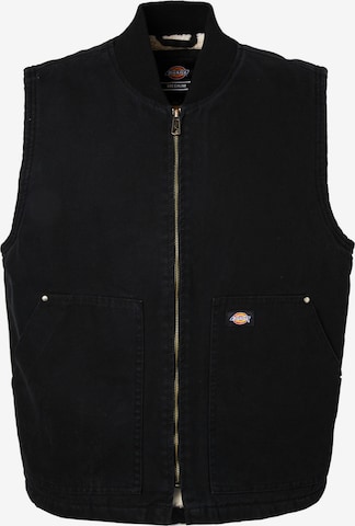 DICKIES Vest 'Duck' in Black: front