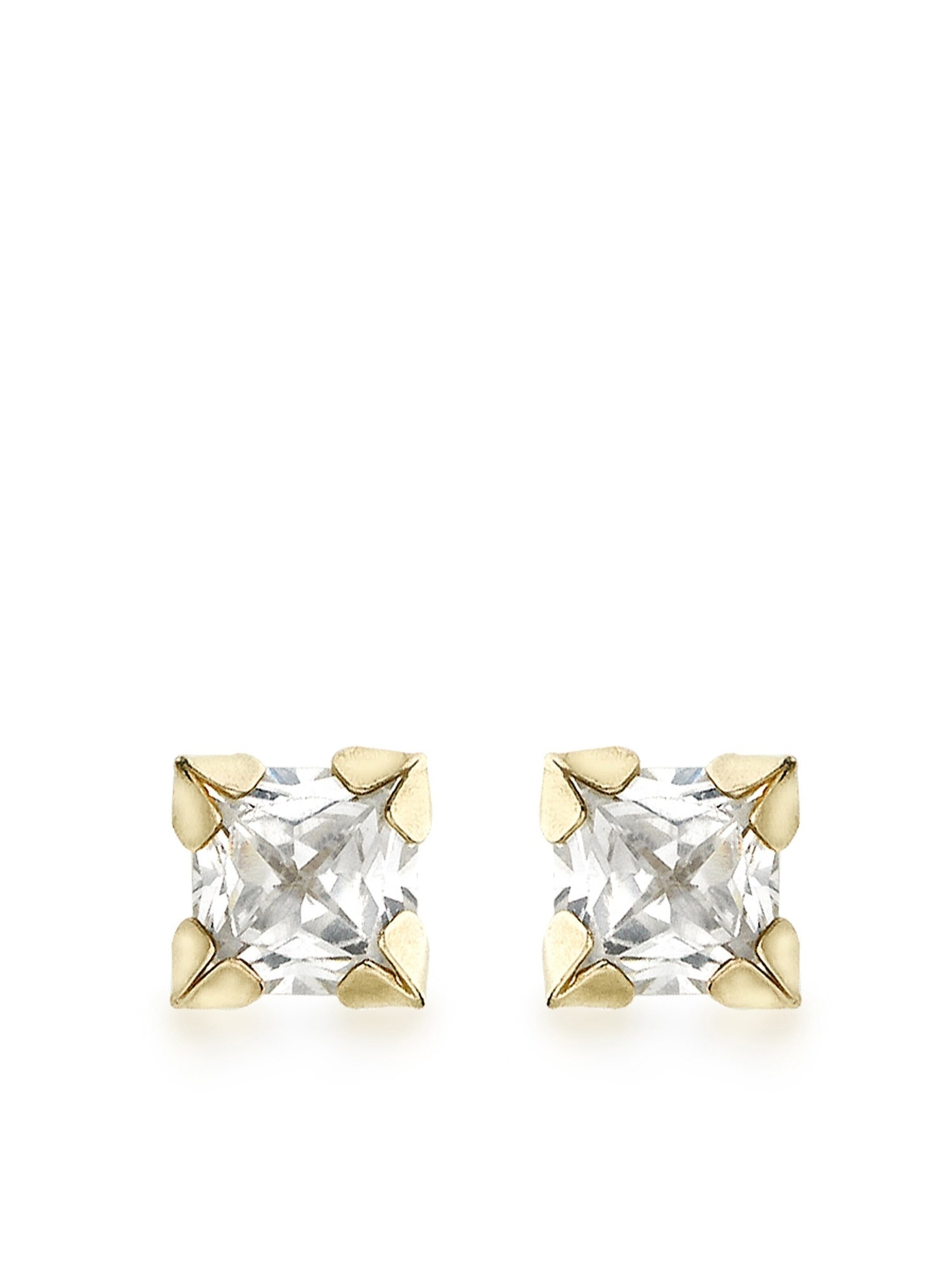 Lucardi Earrings 'Klassisch' in Gold: front
