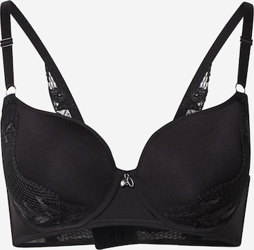 LingaDore Push-up Bra in Black: front