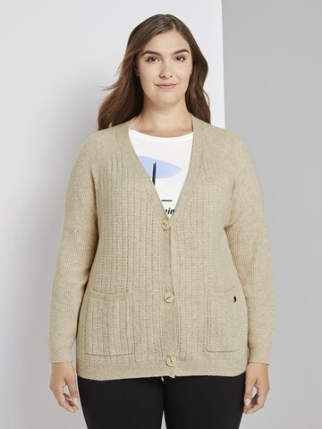 Tom Tailor Women + Kofta i beige