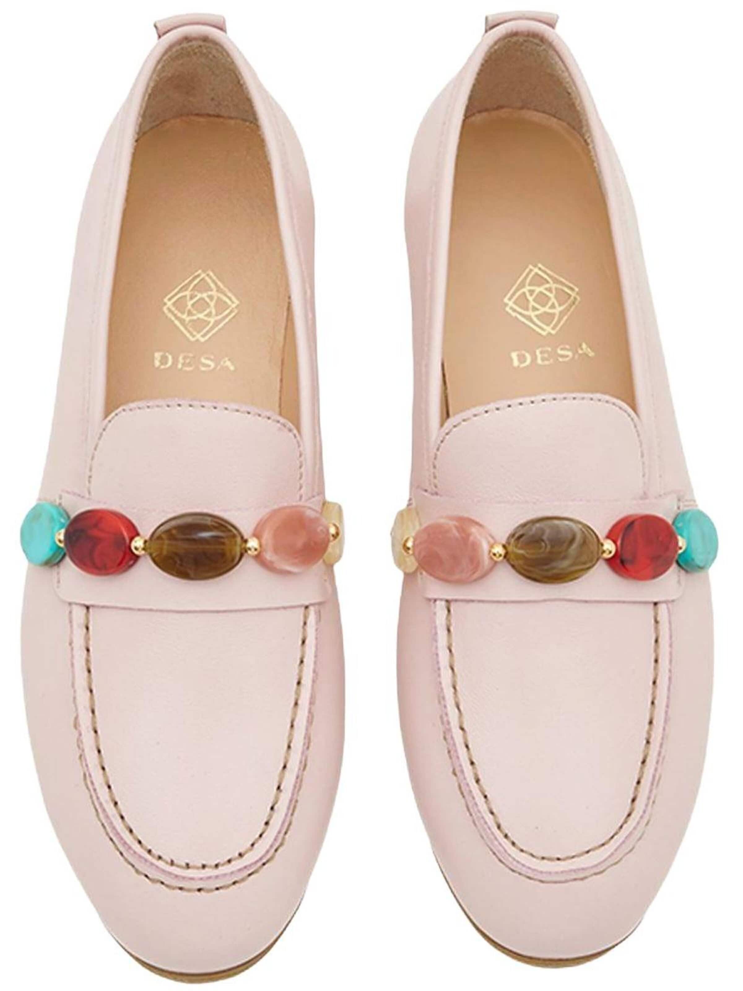 Desa Mocassins 'Loafer' in Roze