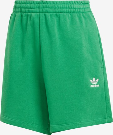 ADIDAS ORIGINALS Loose fit Pants 'Essentials' in Green: front